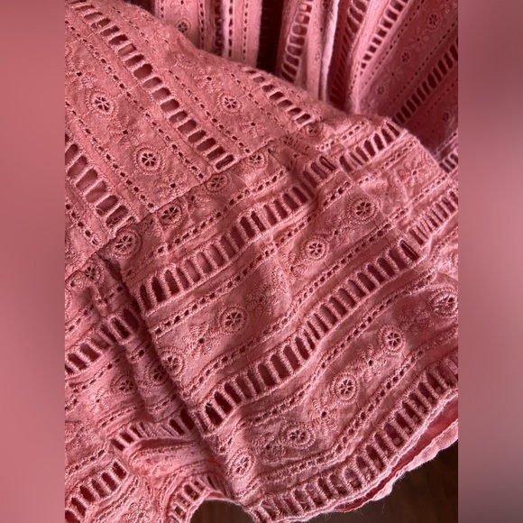 Anthropologie forever that girl eyelet mini dress size XL Bubble Puff Sleeve - Picture 5 of 15